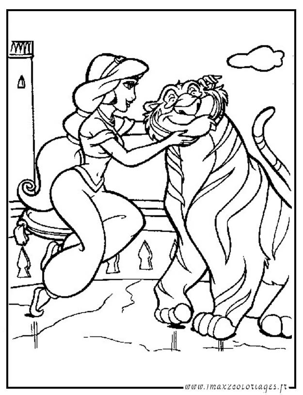 Раскраска: Aladdin (Анимационные фильмы) #127651 - Раскраски для печати