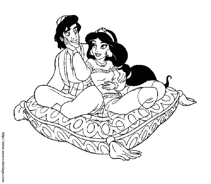Раскраска: Aladdin (Анимационные фильмы) #127702 - Раскраски для печати