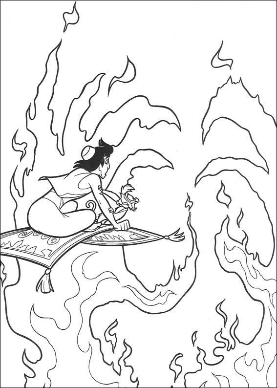Раскраска: Aladdin (Анимационные фильмы) #127757 - Раскраски для печати