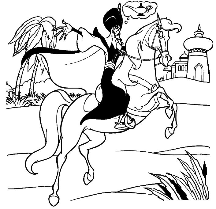 Раскраска: Aladdin (Анимационные фильмы) #127775 - Раскраски для печати