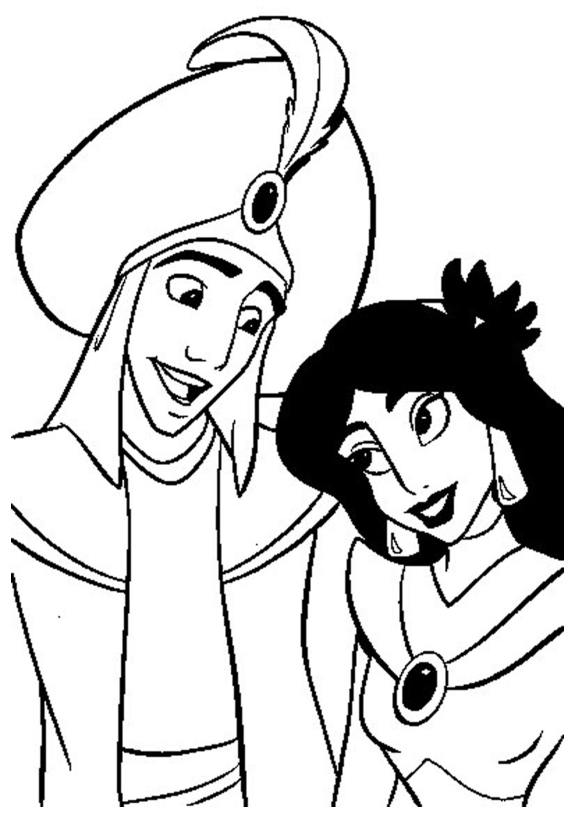 Раскраска: Aladdin (Анимационные фильмы) #127787 - Раскраски для печати