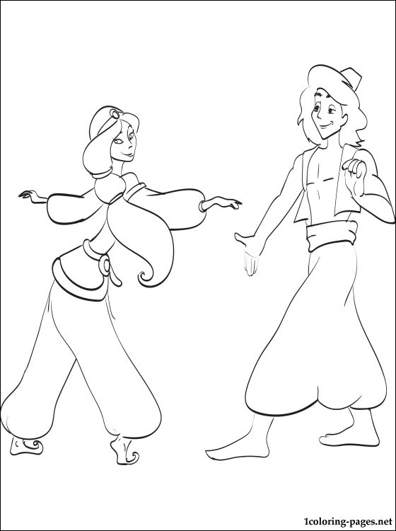 Раскраска: Aladdin (Анимационные фильмы) #127797 - Бесплатные раскраски для печати