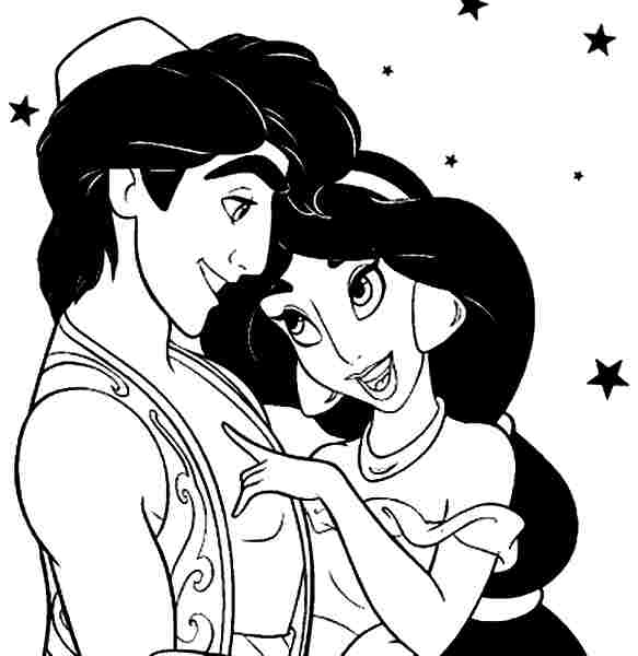 Раскраска: Aladdin (Анимационные фильмы) #127809 - Раскраски для печати