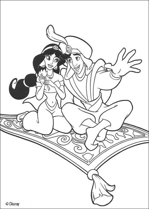 Раскраска: Aladdin (Анимационные фильмы) #127830 - Раскраски для печати