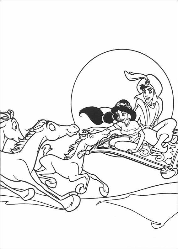 Раскраска: Aladdin (Анимационные фильмы) #127832 - Раскраски для печати