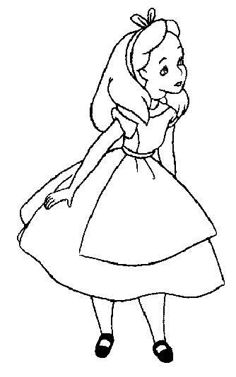 Раскраска: Алиса в стране чудес (Анимационные фильмы) #127888 - Бесплатные раскраски для печати