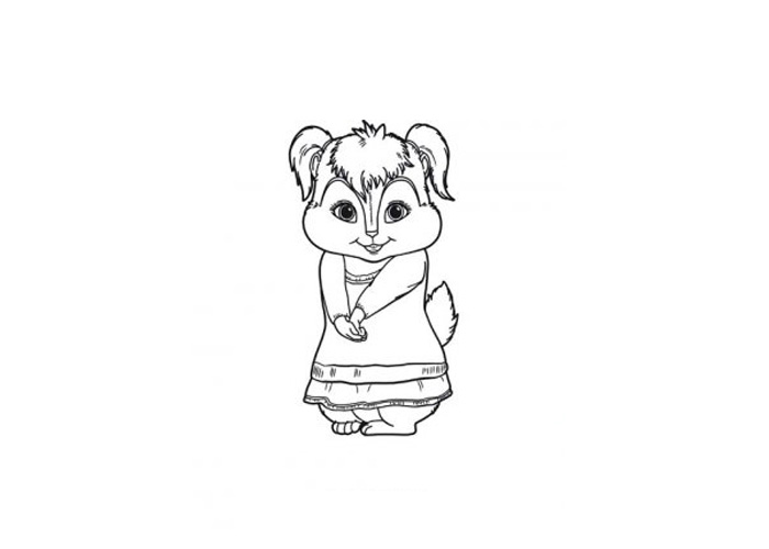 Раскраска: Элвин и бурундуки (Анимационные фильмы) #128453 - Бесплатные раскраски для печати