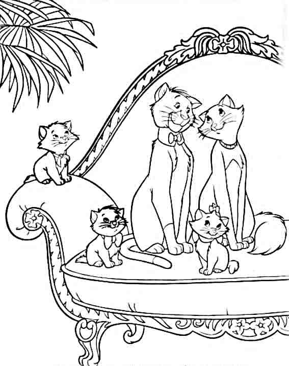 Раскраска: Aristocats (Анимационные фильмы) #26852 - Бесплатные раскраски для печати