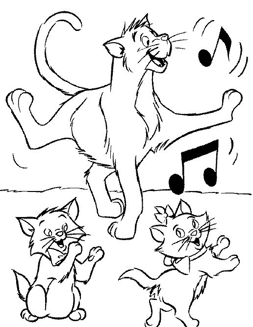 Раскраска: Aristocats (Анимационные фильмы) #26887 - Бесплатные раскраски для печати