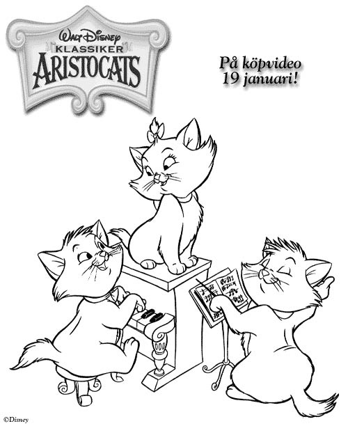 Раскраска: Aristocats (Анимационные фильмы) #26920 - Раскраски для печати