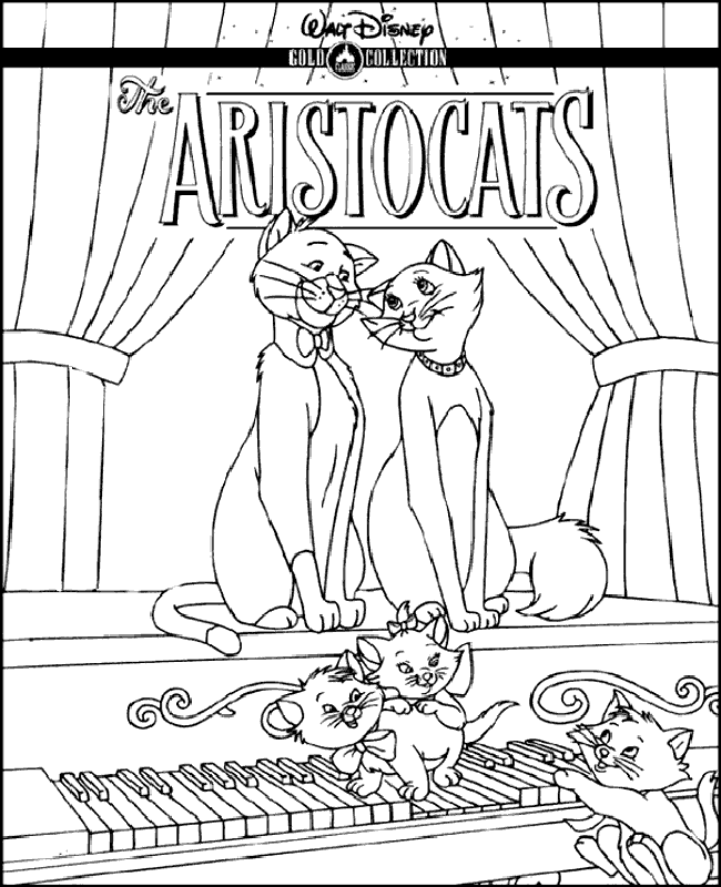 Раскраска: Aristocats (Анимационные фильмы) #26962 - Раскраски для печати