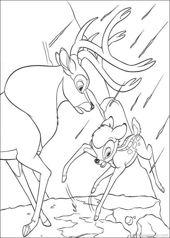 Раскраска: Bambi (Анимационные фильмы) #128580 - Бесплатные раскраски для печати