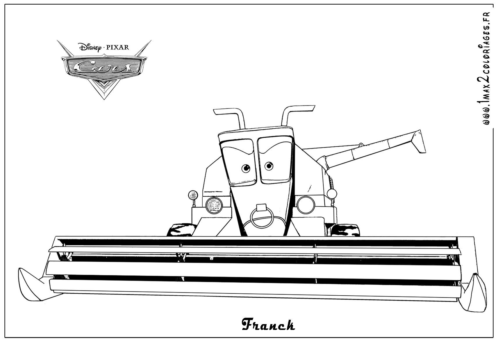 Раскраска: Баньоль (Автомобили) (Анимационные фильмы) #132541 - Бесплатные раскраски для печати