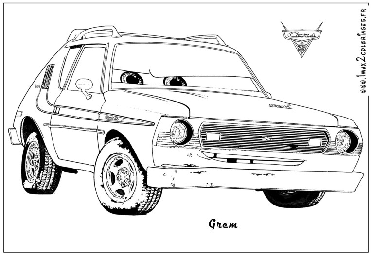 Раскраска: Баньоль (Автомобили) (Анимационные фильмы) #132602 - Бесплатные раскраски для печати