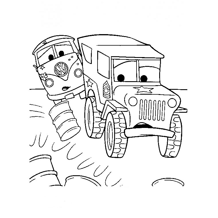 Раскраска: Баньоль (Автомобили) (Анимационные фильмы) #132628 - Бесплатные раскраски для печати