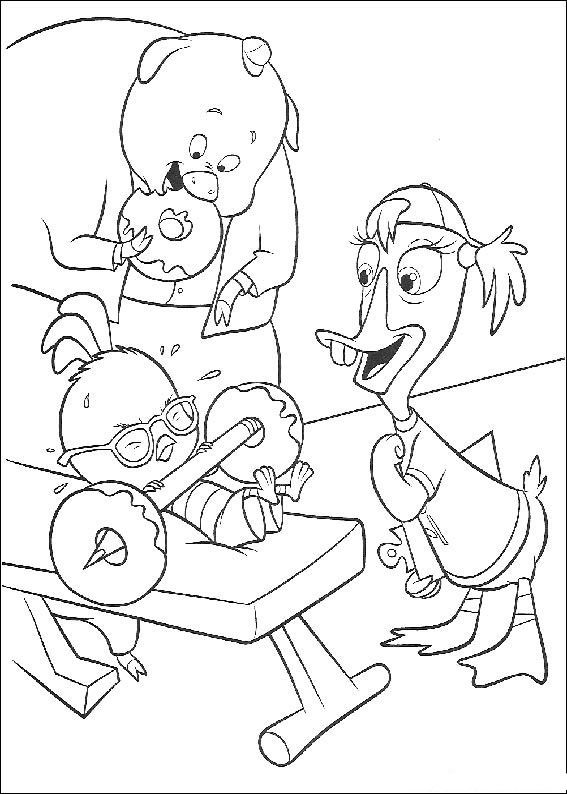 Раскраска: Маленький Цыпленок (Цыпленок Маленький) (Анимационные фильмы) #72669 - Бесплатные раскраски для печати