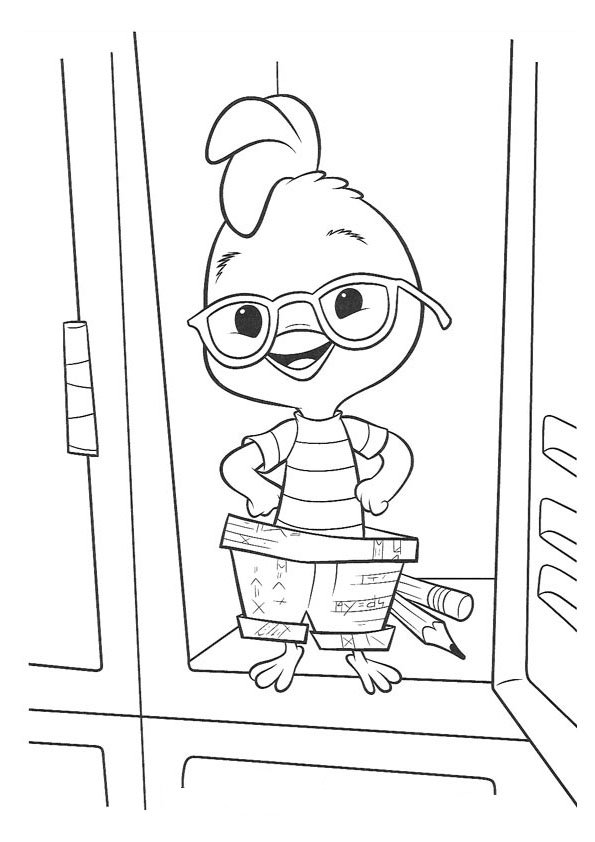Раскраска: Маленький Цыпленок (Цыпленок Маленький) (Анимационные фильмы) #72802 - Бесплатные раскраски для печати