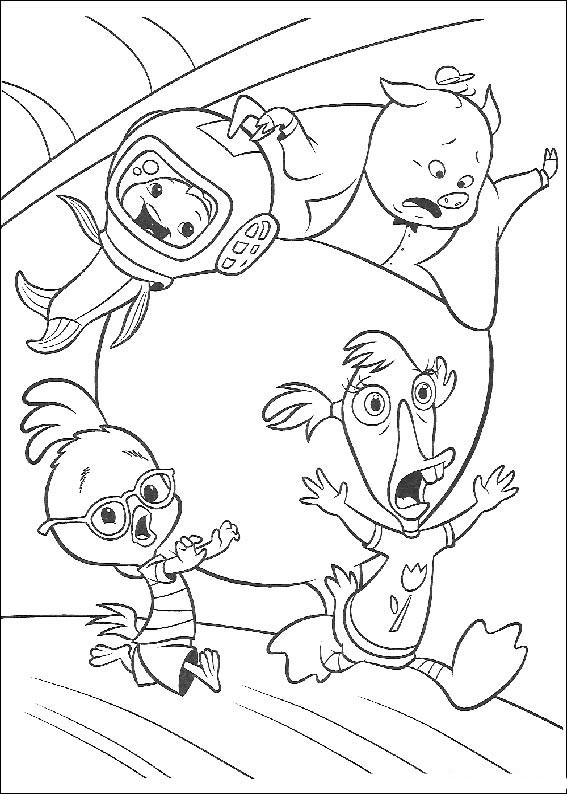 Раскраска: Маленький Цыпленок (Цыпленок Маленький) (Анимационные фильмы) #72914 - Бесплатные раскраски для печати
