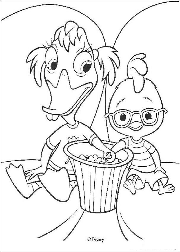 Раскраска: Маленький Цыпленок (Цыпленок Маленький) (Анимационные фильмы) #73037 - Бесплатные раскраски для печати