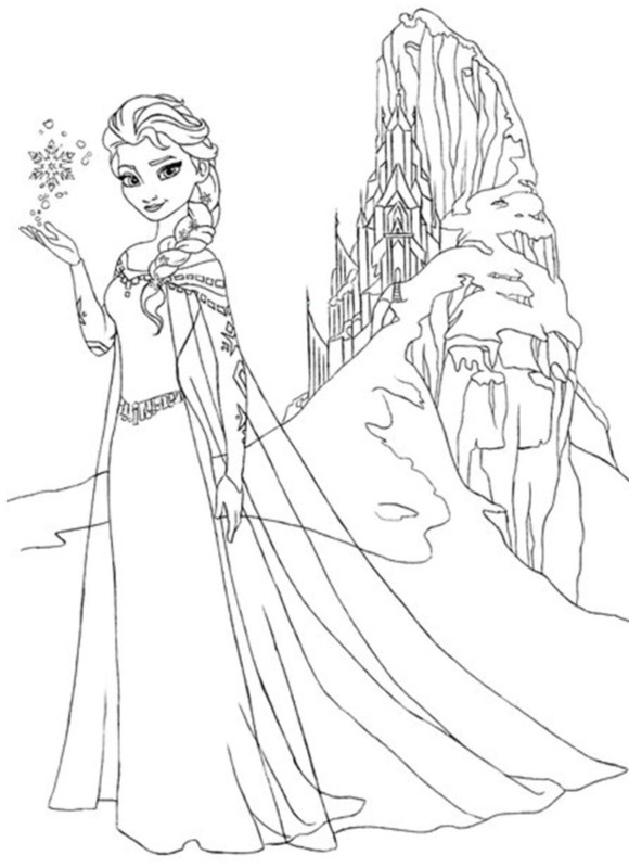 Раскраска: Снежная королева (Анимационные фильмы) #71686 - Бесплатные раскраски для печати