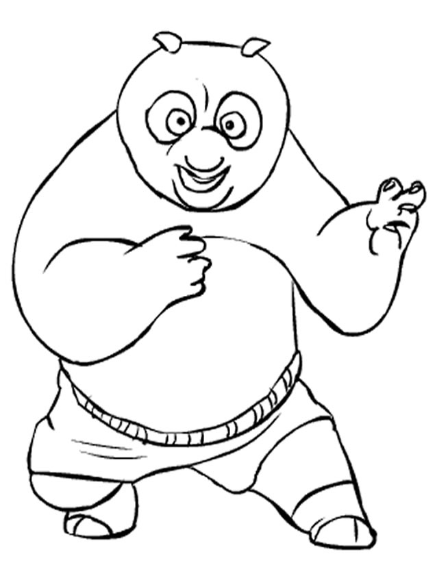 Раскраска: Кунг-фу панда (Анимационные фильмы) #73506 - Бесплатные раскраски для печати