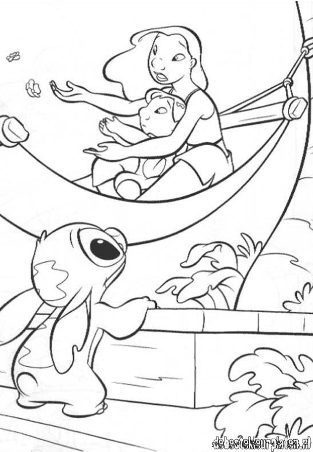 Раскраска: Лило и Стич (Анимационные фильмы) #44907 - Бесплатные раскраски для печати