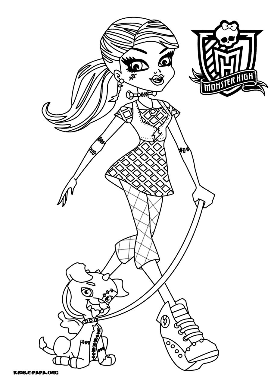 Раскраска Monster High