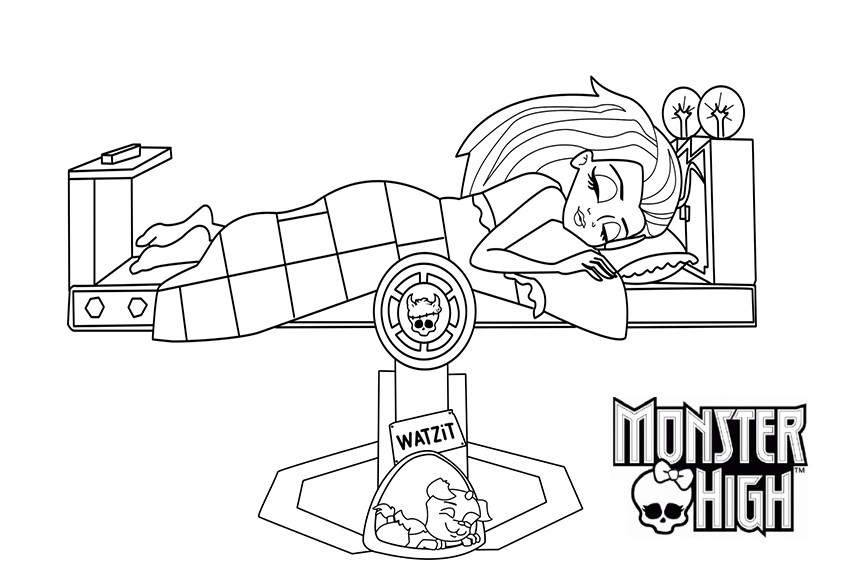 Раскраска: Монстр Хай (Анимационные фильмы) #24977 - Бесплатные раскраски для печати