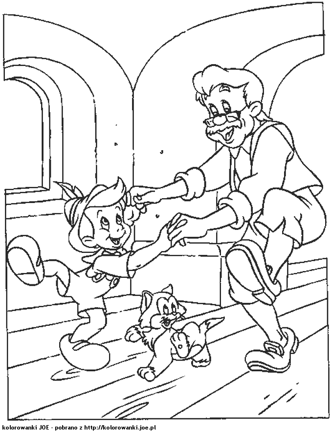 Раскраска: Пиноккио (Анимационные фильмы) #132244 - Бесплатные раскраски для печати