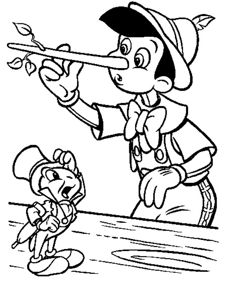 Раскраска: Пиноккио (Анимационные фильмы) #132252 - Бесплатные раскраски для печати
