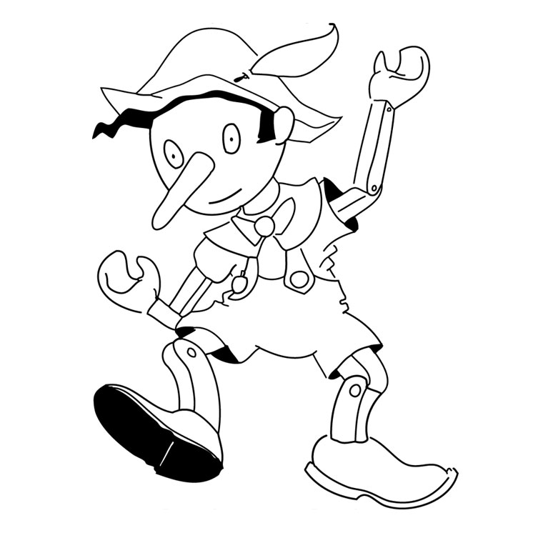 Раскраска: Пиноккио (Анимационные фильмы) #132255 - Бесплатные раскраски для печати