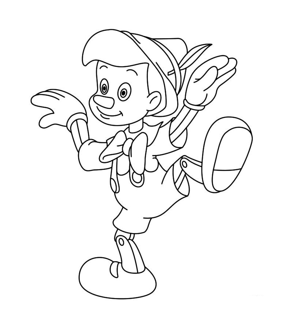 Раскраска: Пиноккио (Анимационные фильмы) #132296 - Бесплатные раскраски для печати