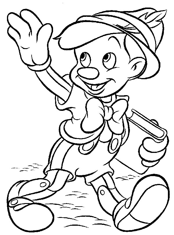 Раскраска: Пиноккио (Анимационные фильмы) #132304 - Бесплатные раскраски для печати