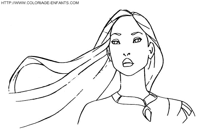 Раскраска: Покахонтас (Анимационные фильмы) #131359 - Бесплатные раскраски для печати