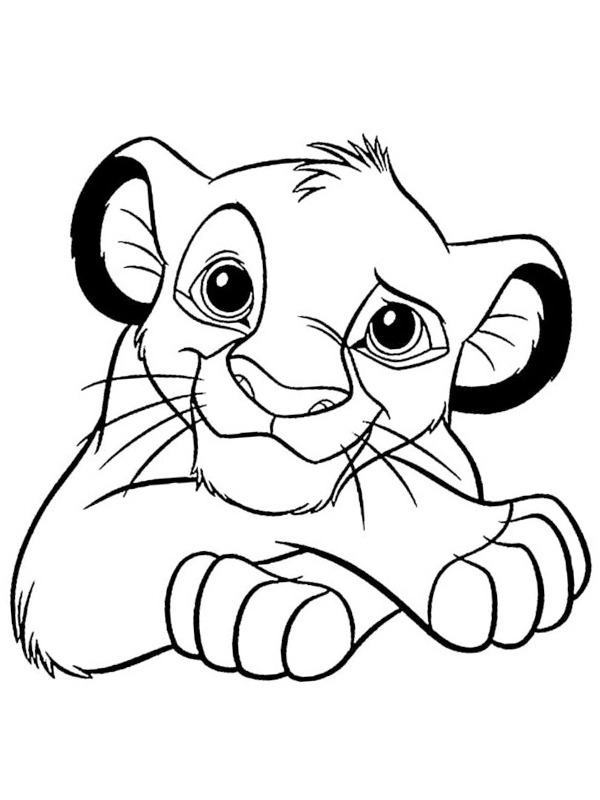 Раскраска: Simba (Анимационные фильмы) #169995 - Бесплатные раскраски для печати