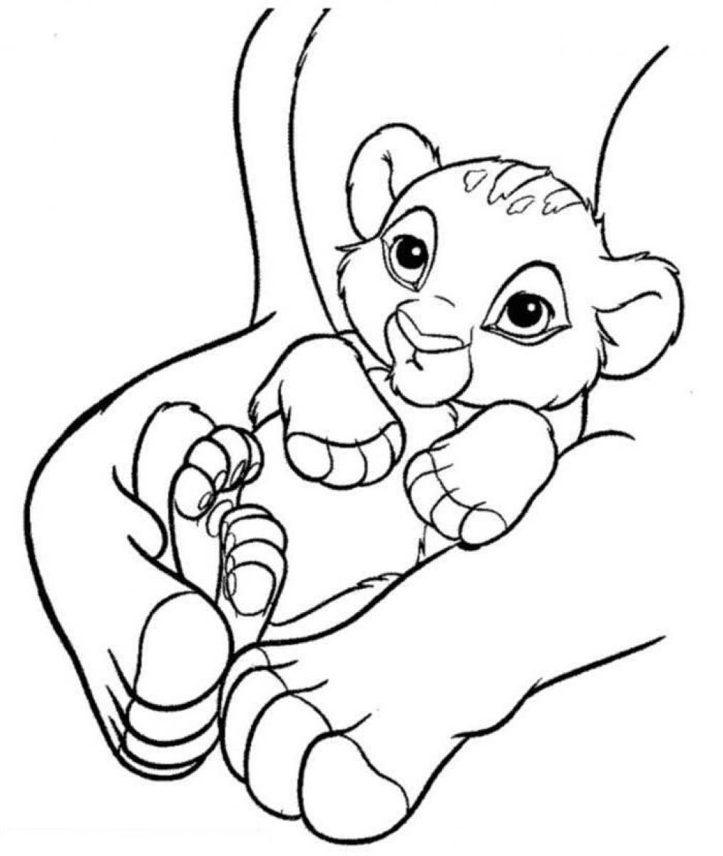 Раскраска: Simba (Анимационные фильмы) #169996 - Бесплатные раскраски для печати
