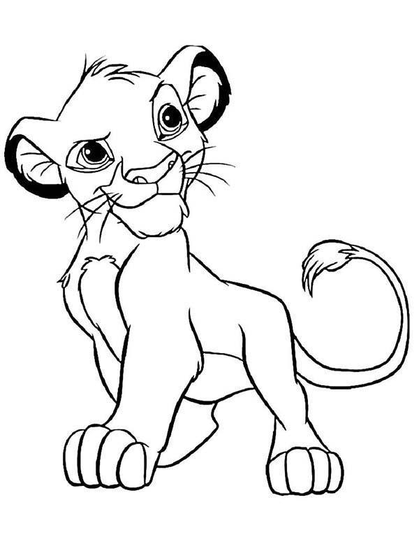 Раскраска: Simba (Анимационные фильмы) #170000 - Бесплатные раскраски для печати