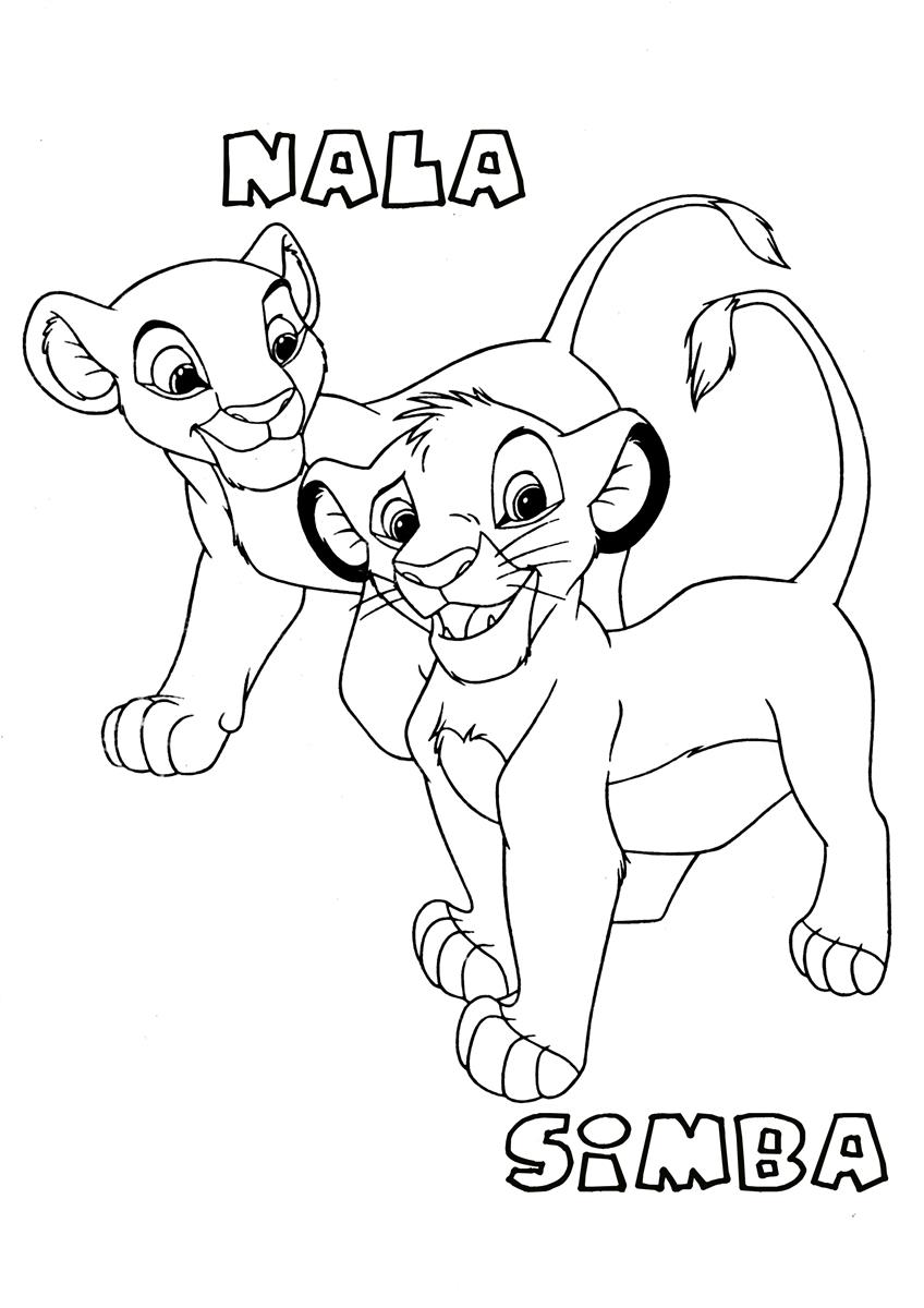 Раскраска: Simba (Анимационные фильмы) #170015 - Бесплатные раскраски для печати