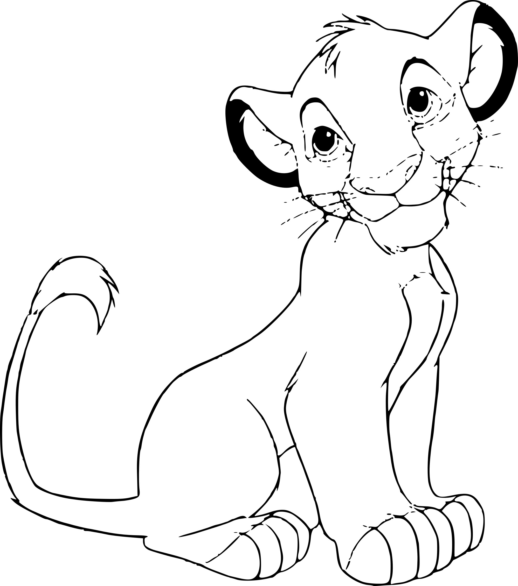 Раскраска: Simba (Анимационные фильмы) #170026 - Бесплатные раскраски для печати