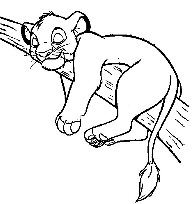 Раскраска: Simba (Анимационные фильмы) #170033 - Бесплатные раскраски для печати