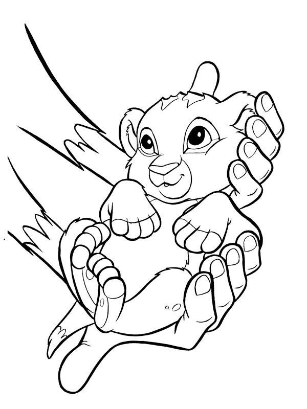 Раскраска: Simba (Анимационные фильмы) #170034 - Бесплатные раскраски для печати