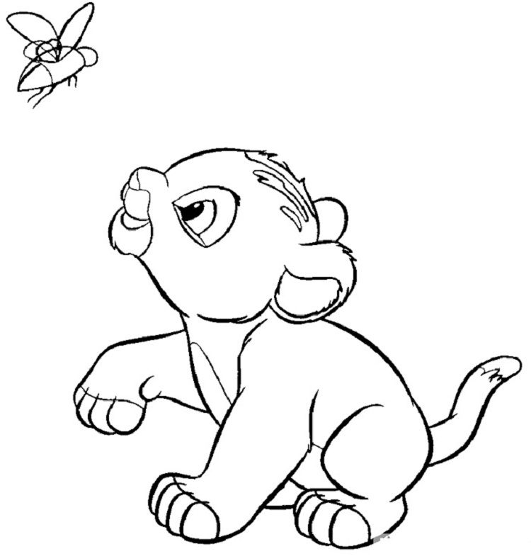 Раскраска: Simba (Анимационные фильмы) #170035 - Бесплатные раскраски для печати