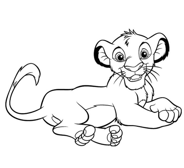 Раскраска: Simba (Анимационные фильмы) #170036 - Бесплатные раскраски для печати