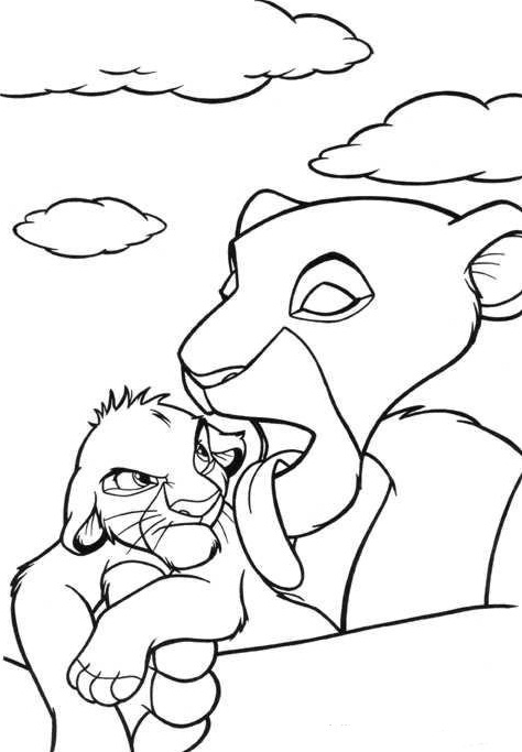 Раскраска: Simba (Анимационные фильмы) #170045 - Бесплатные раскраски для печати