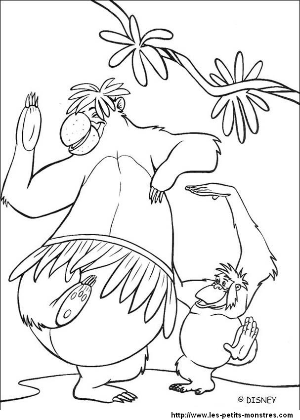 Раскраска: Книга джунглей (Анимационные фильмы) #130089 - Бесплатные раскраски для печати