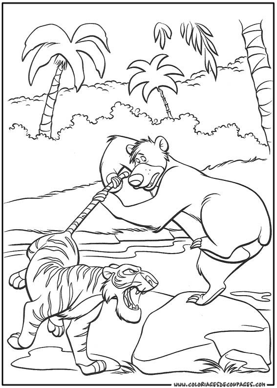 Раскраска: Книга джунглей (Анимационные фильмы) #130157 - Бесплатные раскраски для печати