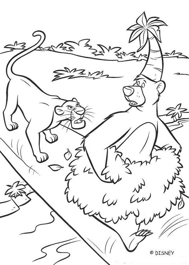 Раскраска: Книга джунглей (Анимационные фильмы) #130262 - Бесплатные раскраски для печати