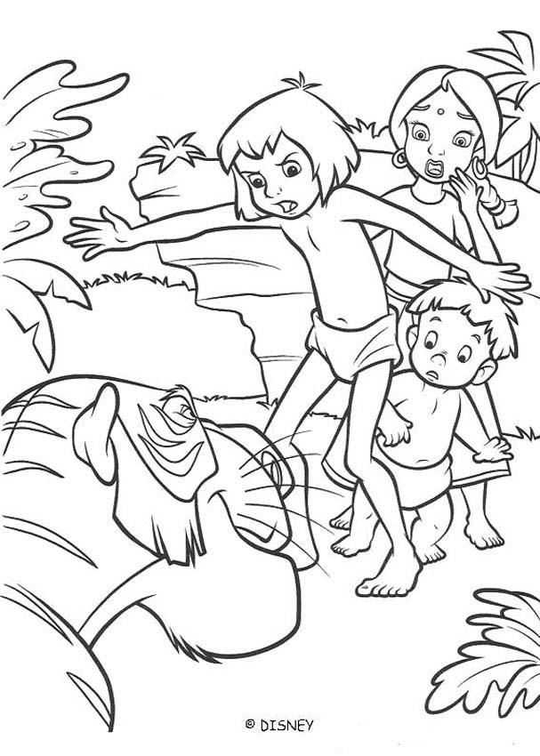 Раскраска: Книга джунглей (Анимационные фильмы) #130286 - Бесплатные раскраски для печати