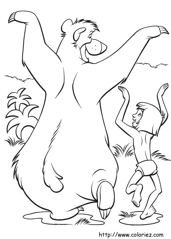 Раскраска: Книга джунглей (Анимационные фильмы) #130293 - Бесплатные раскраски для печати
