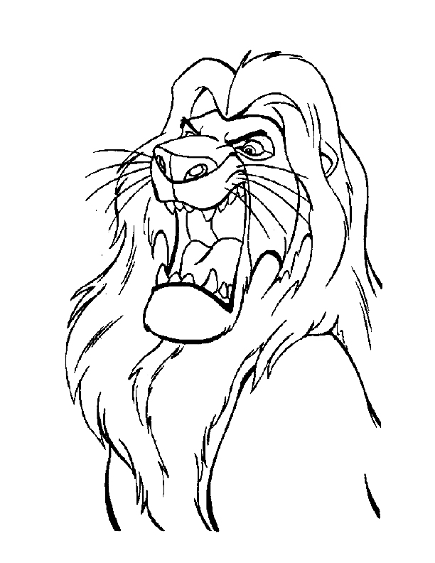 Раскраска: Король Лев (Анимационные фильмы) #73619 - Бесплатные раскраски для печати